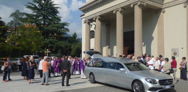 I funerali di Enrica Sangiorgio: «Una grande benefattrice»